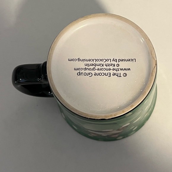 Keith Kimberlin Cat In Cup Coffee Cup Mug Green With Bubbles Original Box - Picture 6 of 8